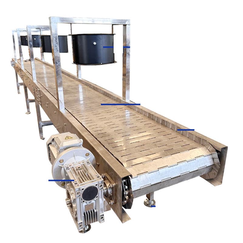 Ton Bag Chain Plate Conveyor, Channel Steel Chain Conveyor, Custom Conveyor, Stainless Steel Assembled Heavy-Duty Chain Plate Conveyor 5