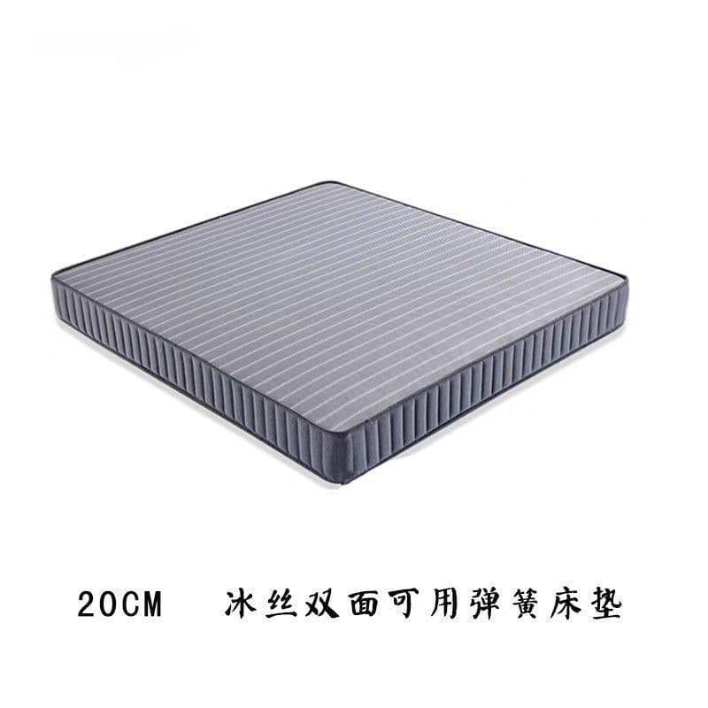 Upgraded single bed + 20cm ice silk double-sided spring mattress