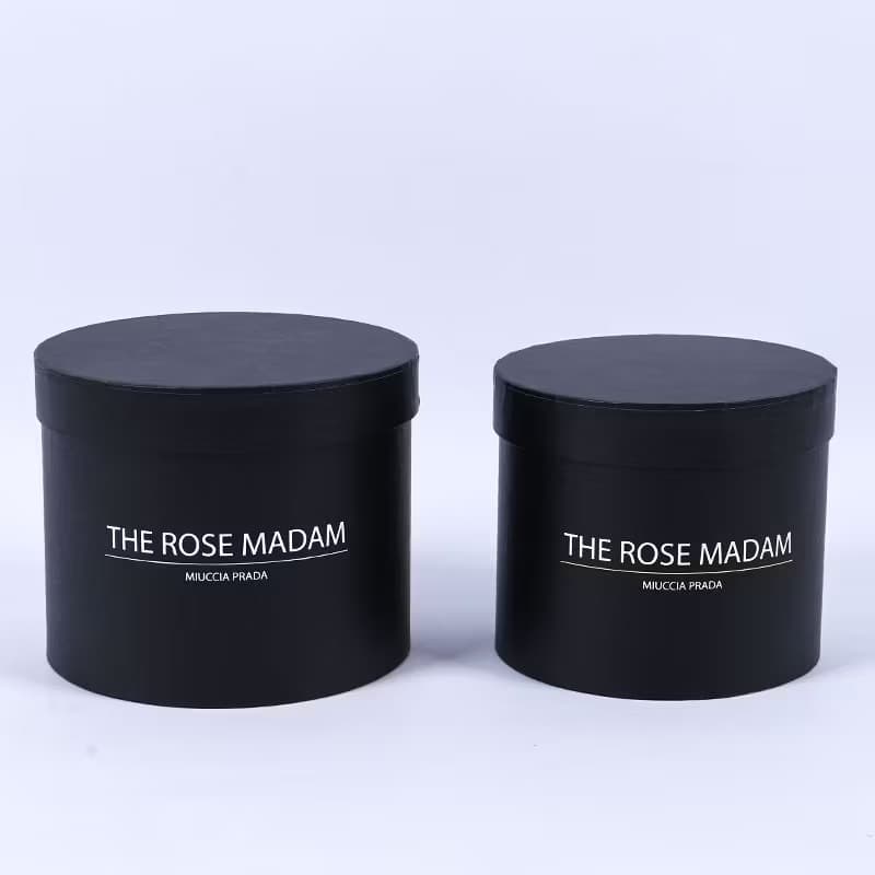 [glossy black] with cover - 2-piece set of large and small sizes