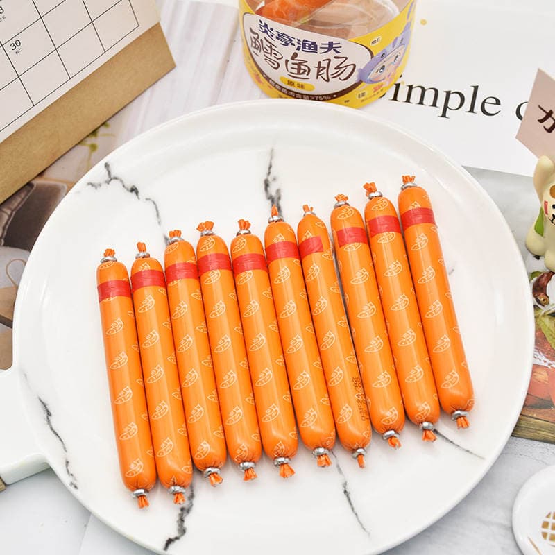 Yanting fisherman cod sausage 168g casual instant canned instant corn flavor fish sausage children snacks wholesale 3