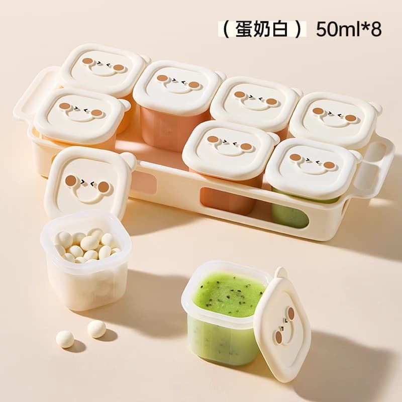[quick demoulding/resistant to steaming] egg white (8 independent grids) free tray