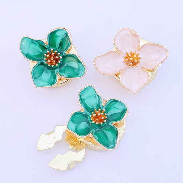 Cross-Border Button Cover, Shirt Cufflink Button Cover, Oil-Drip Flower Collar Button, Rhinestone Button, Turtle Button, Clip-On Button