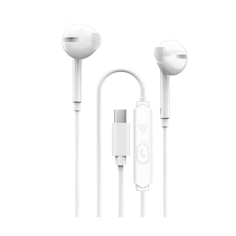 Type-c wire-controlled analog headphones