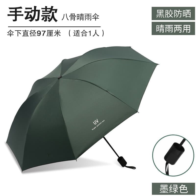 Manual reverse UV-dark green
