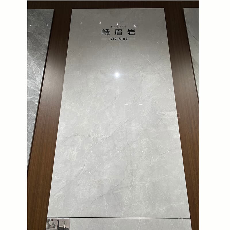 {in stock, made in foshan, guangdong} high-gloss porcelain tile 3c with g-emei rock texture