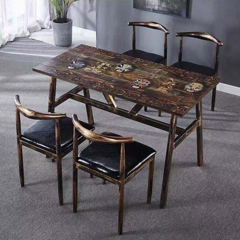 Hk120*60 table and four chairs [facebook]