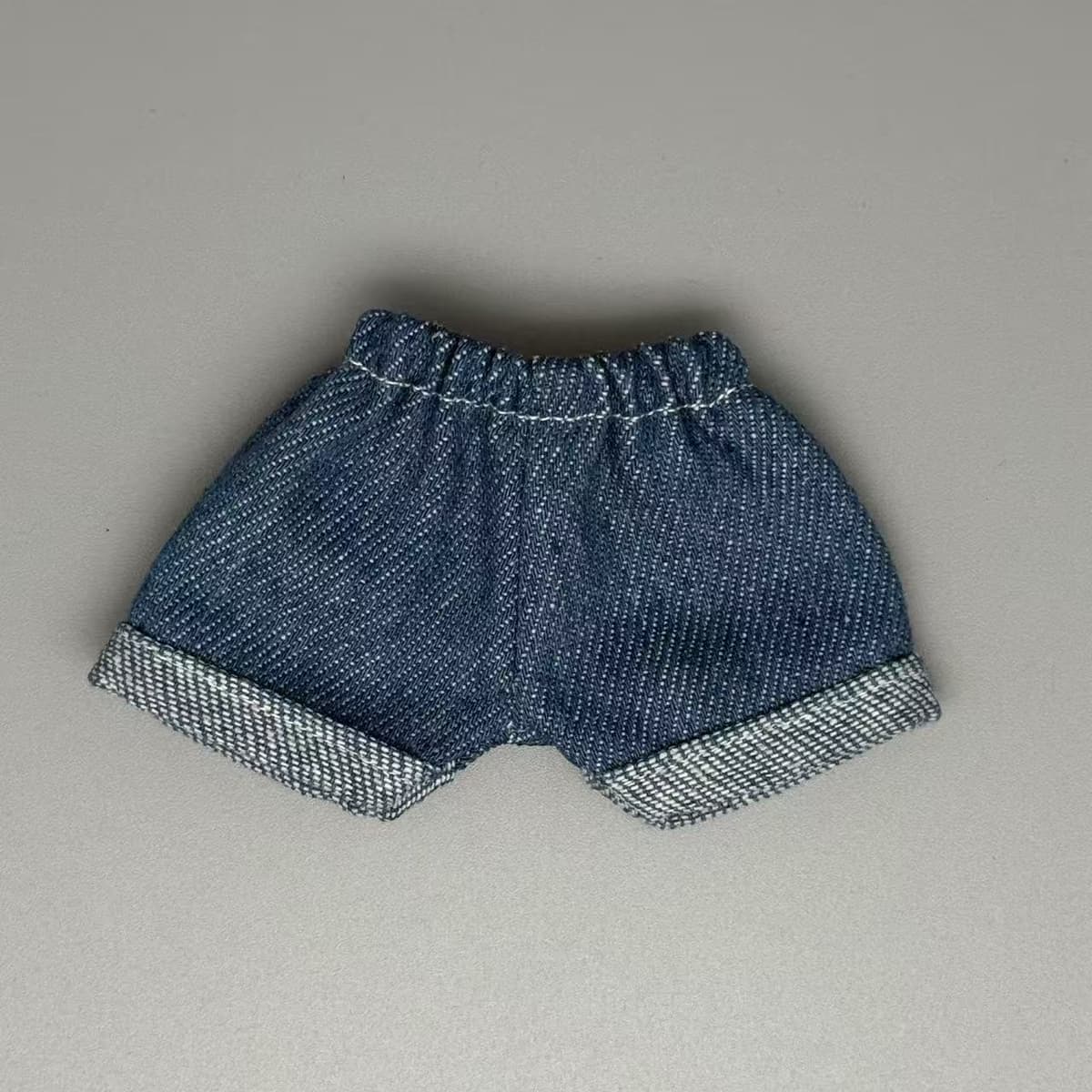 Denim blue rolled edge