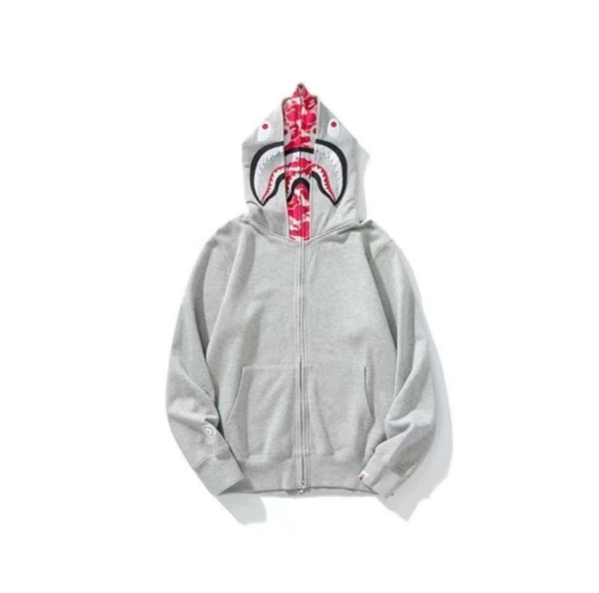Gray outside and pink inside double hat