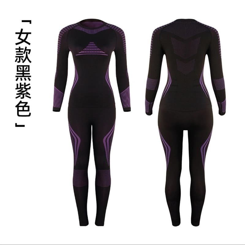 Women's black purple