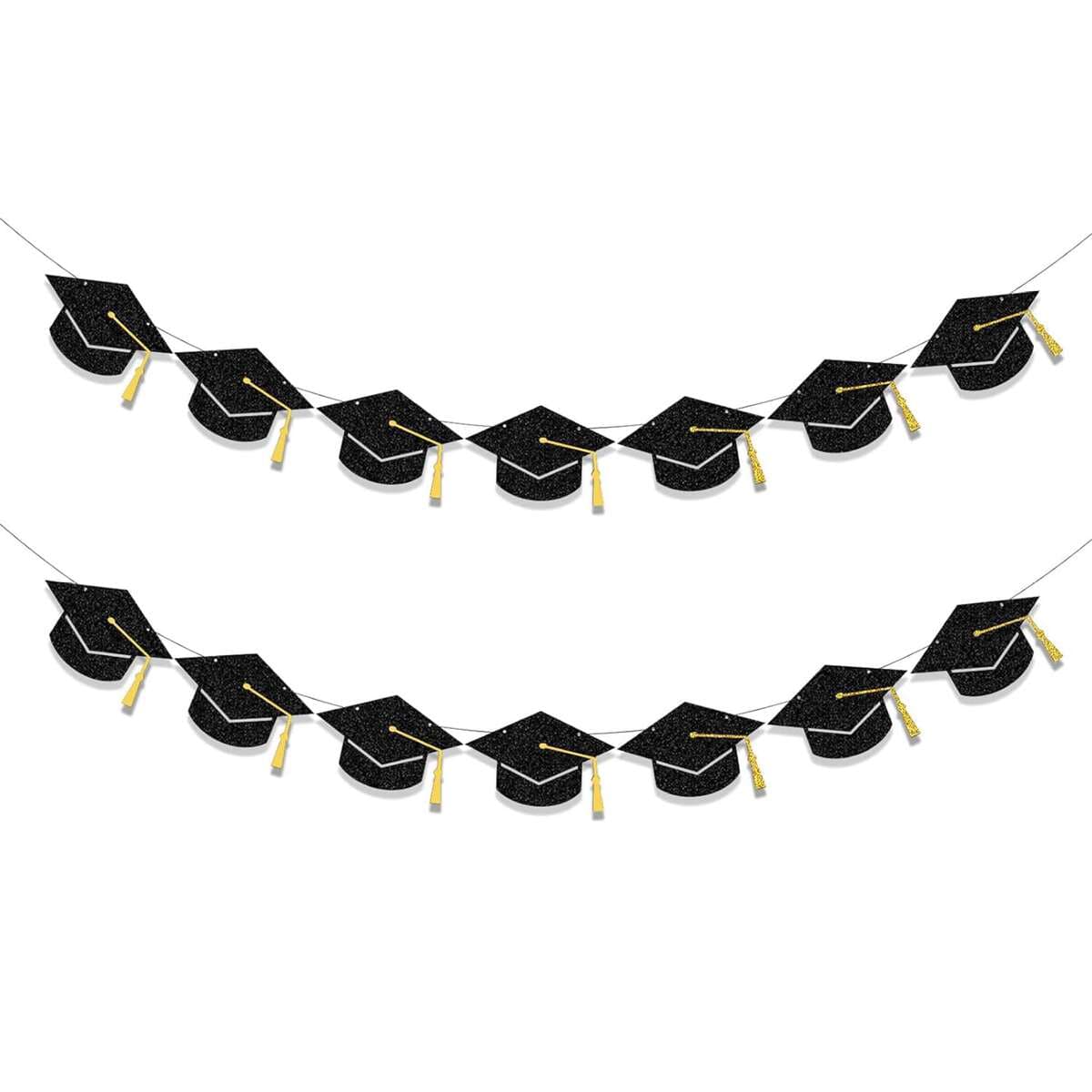 Graduation Party Decoration Supplies Banner, Phd Cap Flag, Wir Sind Stol Auf Dich Glitter Flag 1