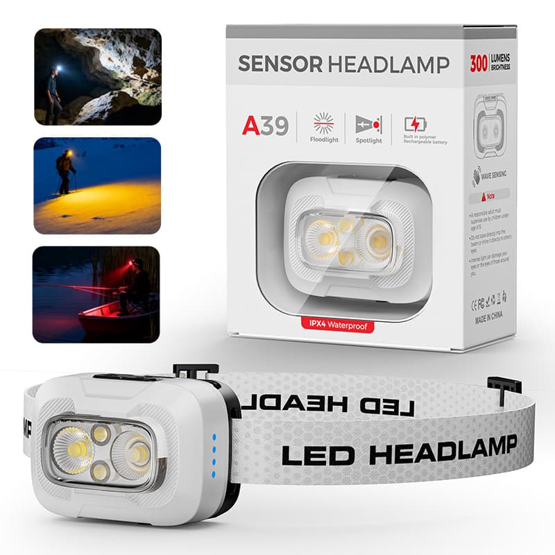 A39 white [smart sensor + white warm red light 1500 mah]