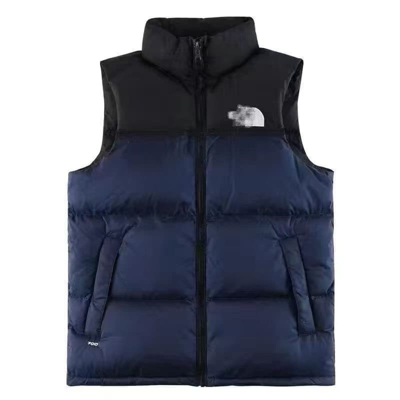 Cotton vest navy blue