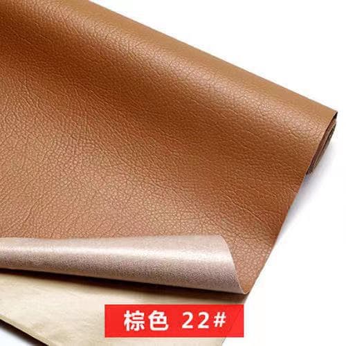 Brown [self-adhesive] leather sticker