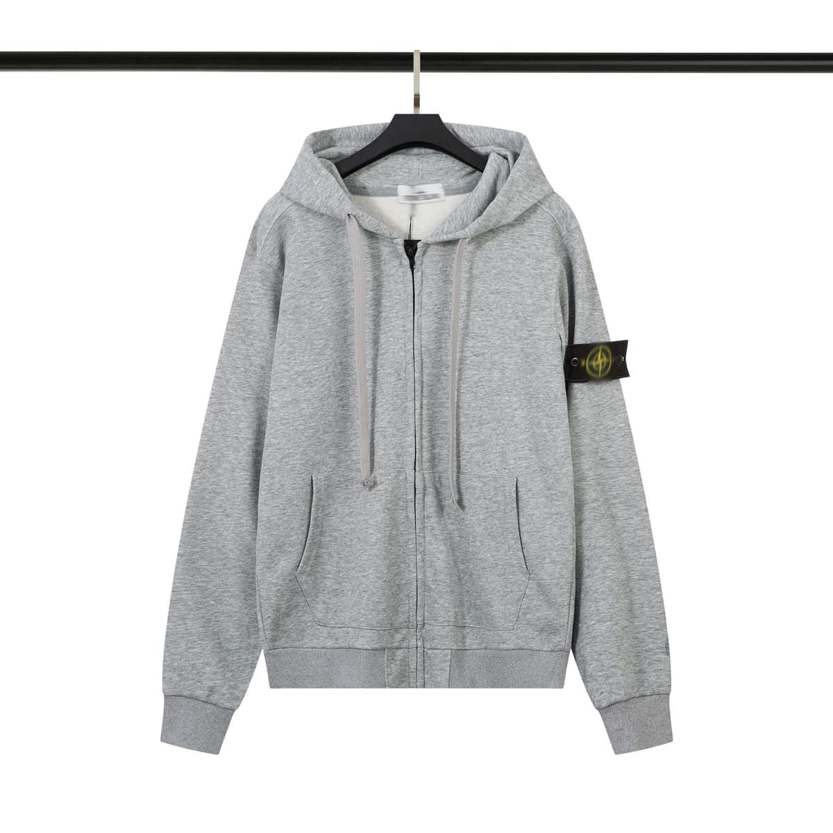 298 floral gray terry