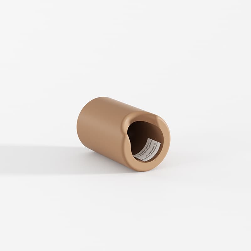 Cylindrical handle brown