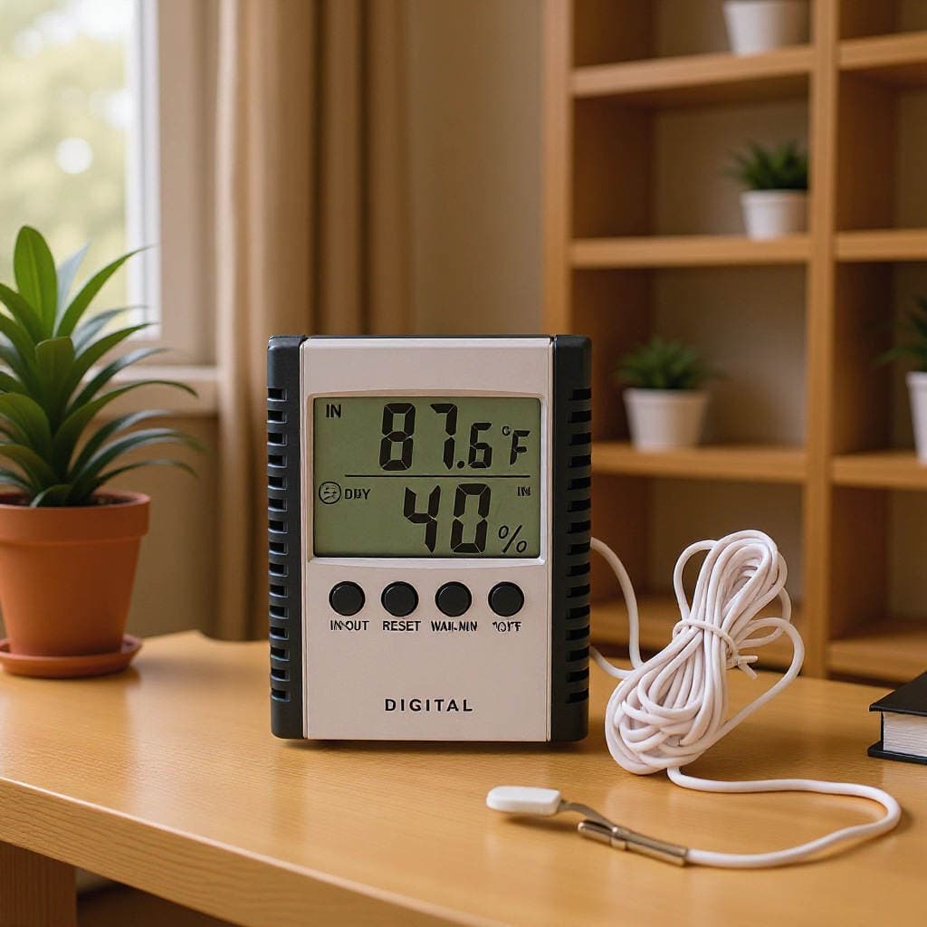 Hc520 Yüksək Dəqiqlikli Divara Quraşdırılan Rəqəmsal Temperatur və Rütubət Ölçən (zondlu) 3