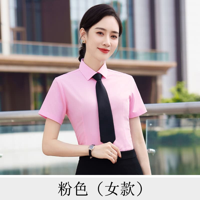 Women's short sleeve pink shirt
