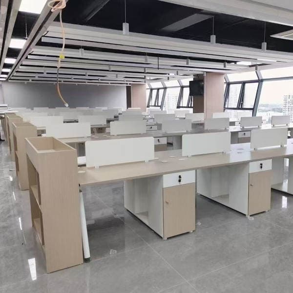 Fuzhou Minhou County Office Furniture Custom Staff Desk Chair Combination Boss Table Can Be Customized Source Factory