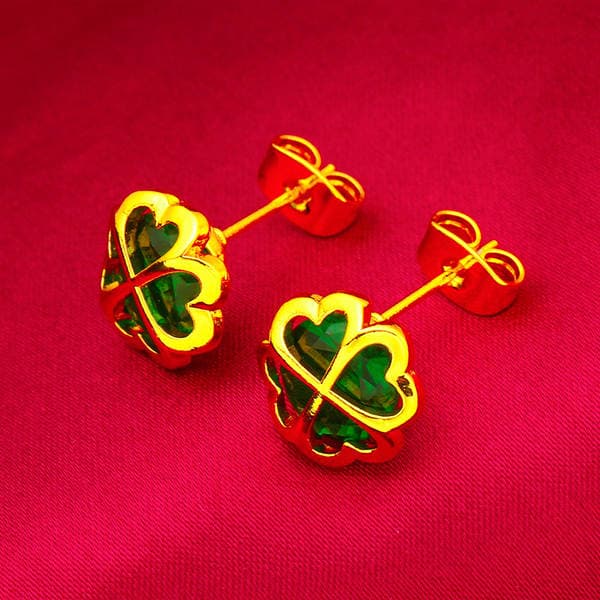 Vietnamese Sand Gold Women's Flower Earrings New Fashion Sand Gold Earrings Wholesale Fashion Earrings