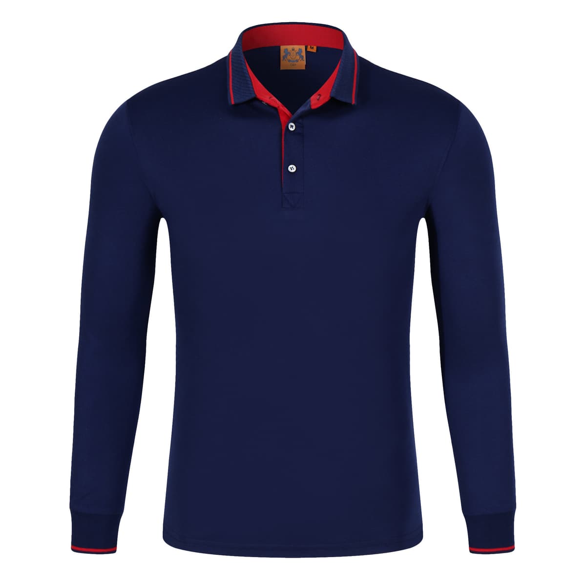 Navy blue and red