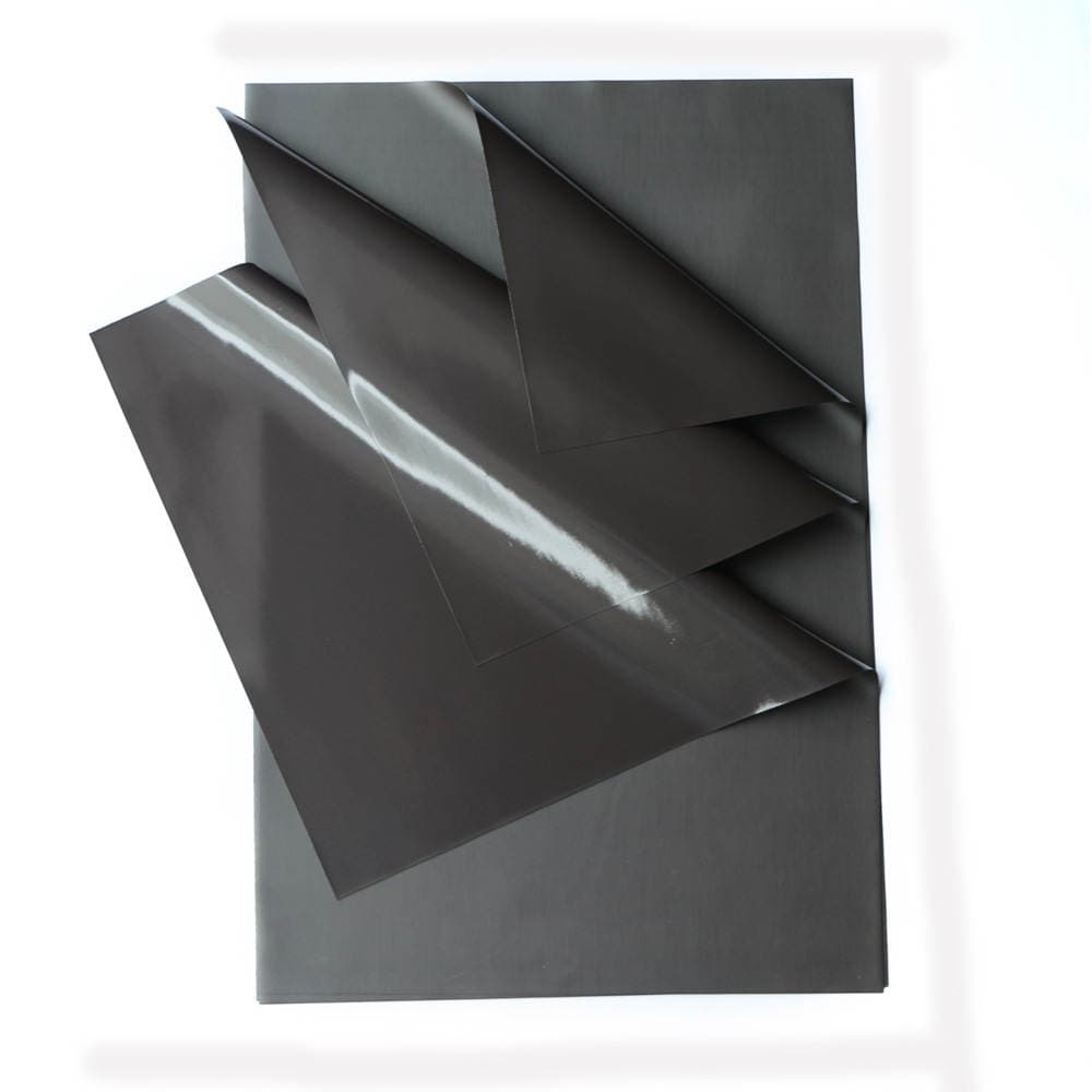 Rubber Magnetic Colorful Advertising Production Material Magnetic Flux Adhesive Backing Glue Ndfeb Oil Cylinder Magnetic Ring Cylinder Soft Magnet 2