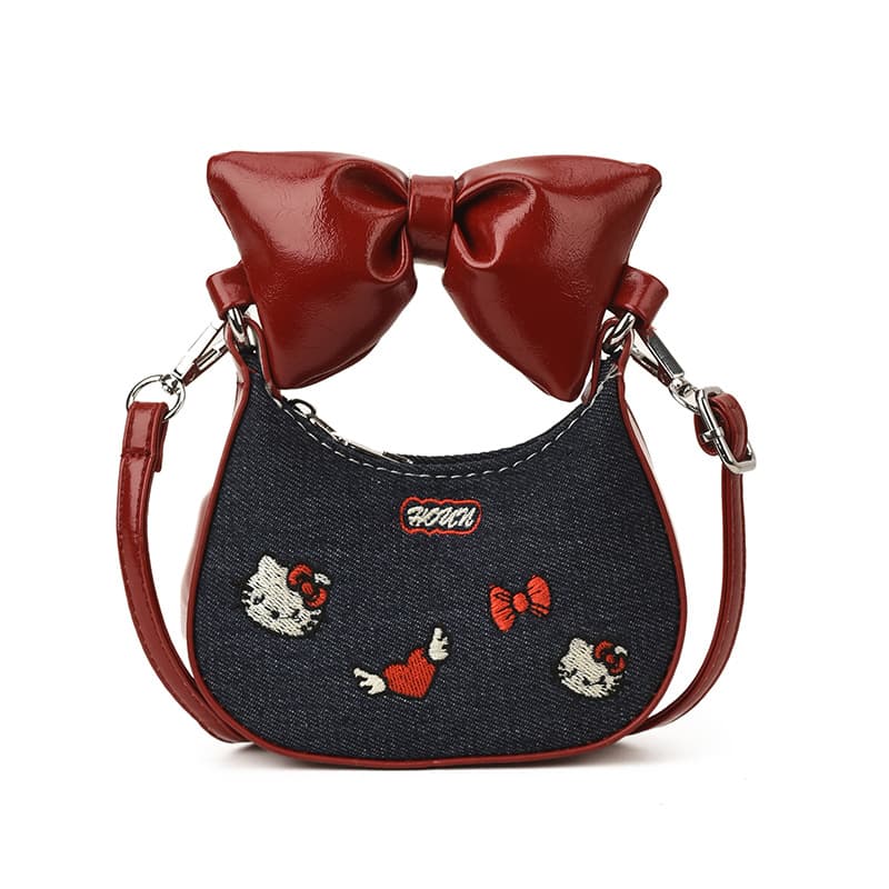 Bow tie kitten - deep blue