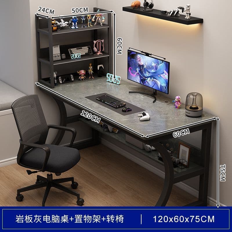 [luxury model + swivel chair] slate gray 120cm