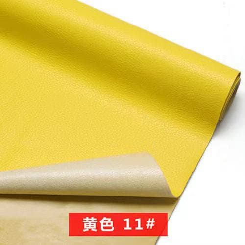 Lemon yellow [self-adhesive] leather sticker