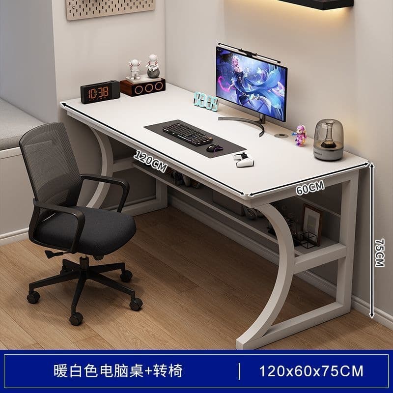 [economic model + swivel chair] white 120cm