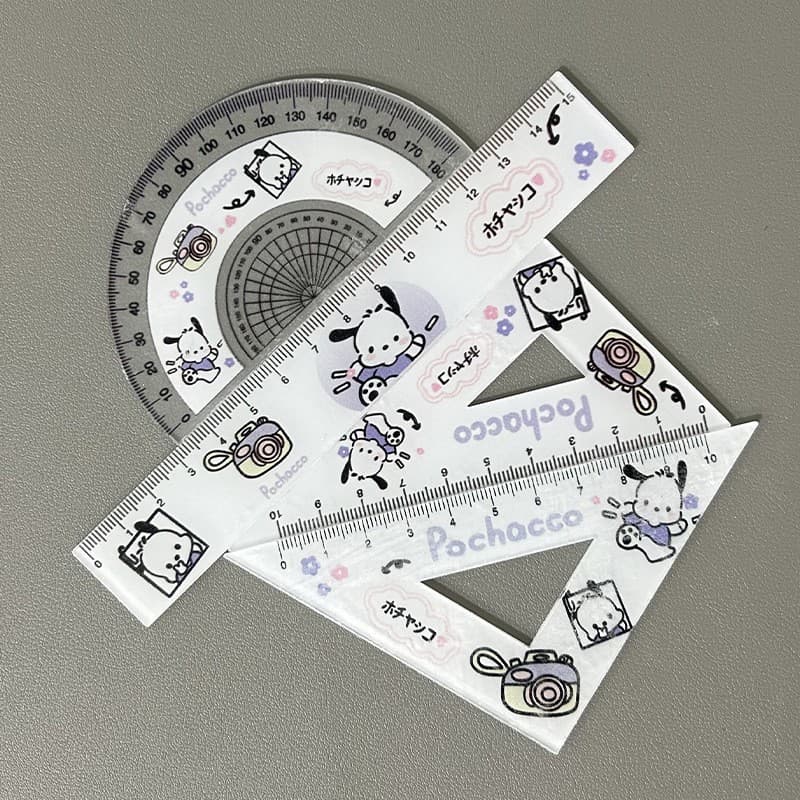 Purple pacha dog ruler set