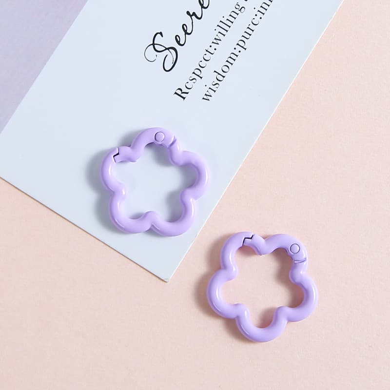 [purple] plum blossom spring buckle