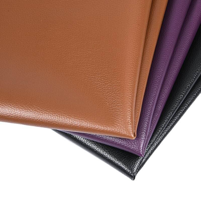Spot supply DE90 small litchi grain pvc leather fabric sofa bags artificial leather stationery leather wholesale 5