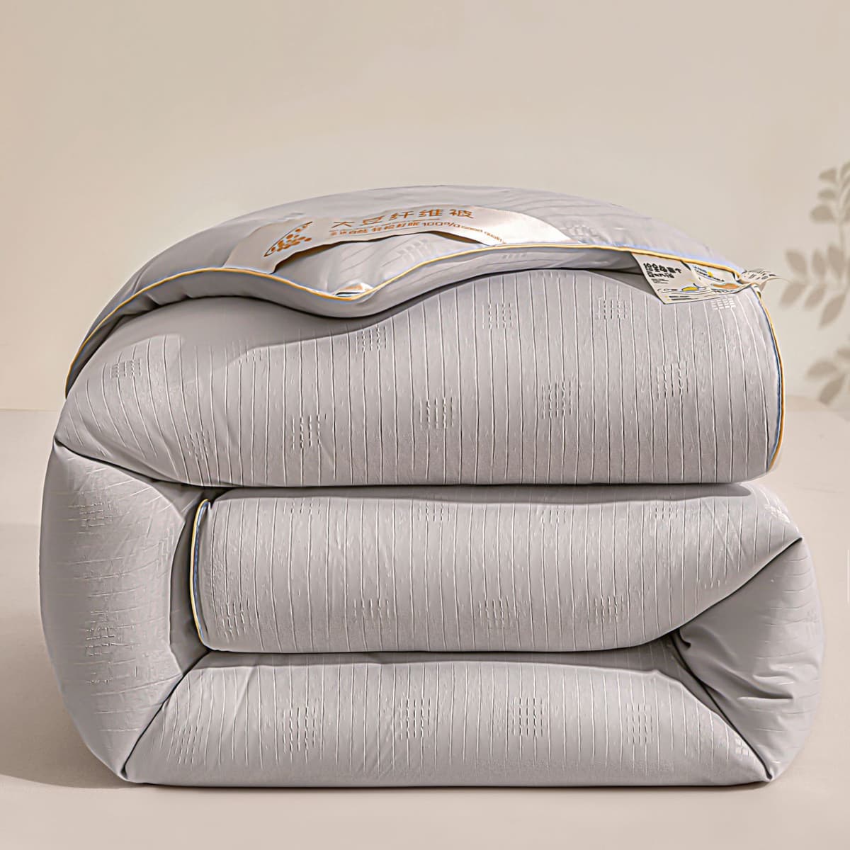 Skin-friendly type a dobby soybean quilt - light gray