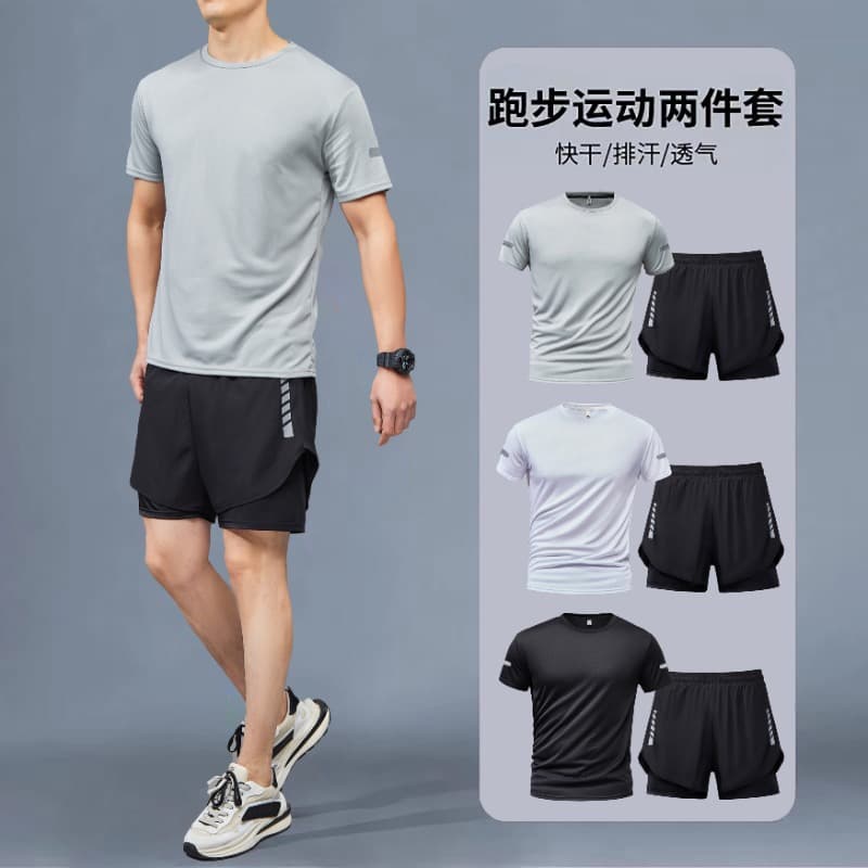 Top gray pants black