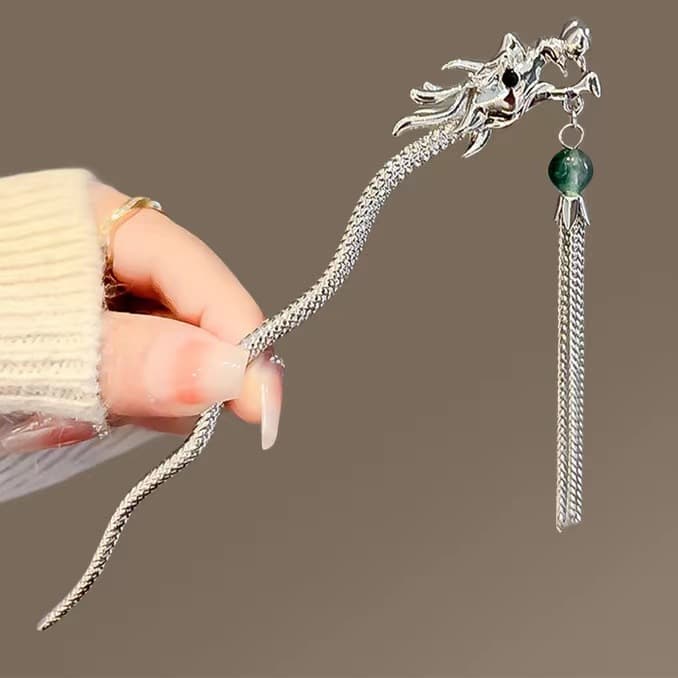 130# dragon-pendant hairpin