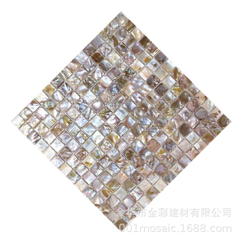Natural Shell Mosaic Tile Small Patch Wall Wall Stickers Bathroom Bathroom Background Wall Decoration Self-Adhesive 5