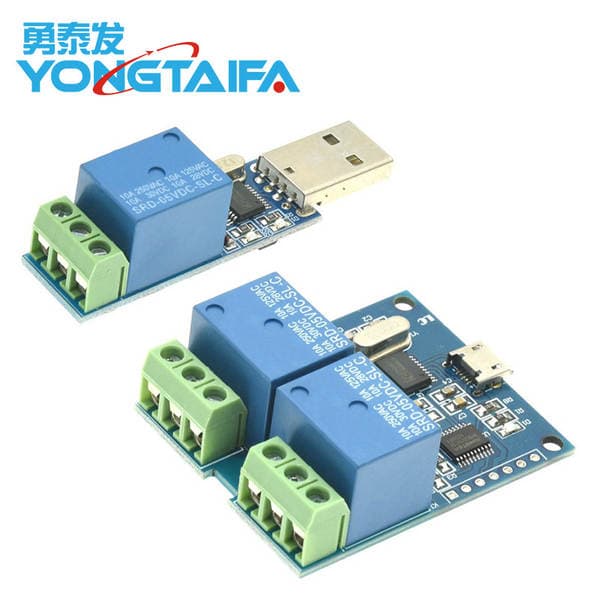 Lcus-1 Computer Serial Port USB Control Relay Module Lcus-2-Way Plc Intelligent Control Switch Module