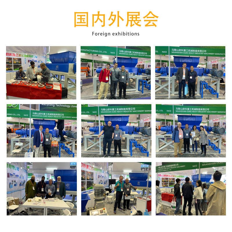 Large Shredder Multifunctional Double Shaft Industrial Scrap Iron Garbage Plastic Blue Bucket Wood Head Material Crusher 2
