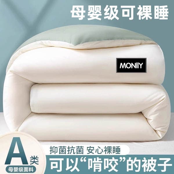 Class a Soybean Fiber Quilt, Thickened Winter Quilt, Warm Single Dormitory Cotton Quilt Core, Thick Winter Version, Spring and Autumn Bedding