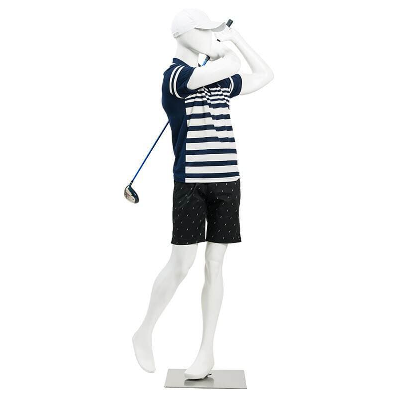 Full Body Sports Model Golf Swing Model Mannequin Brand Clothing Store Display Fiberglass Cross-Border 3