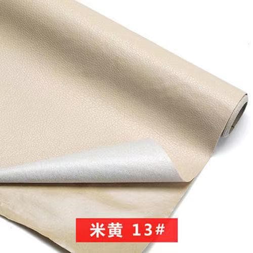 Beige [self-adhesive] leather sticker