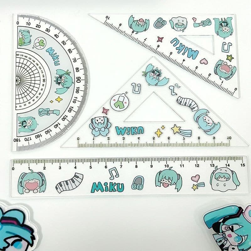 Hatsune miku ruler set