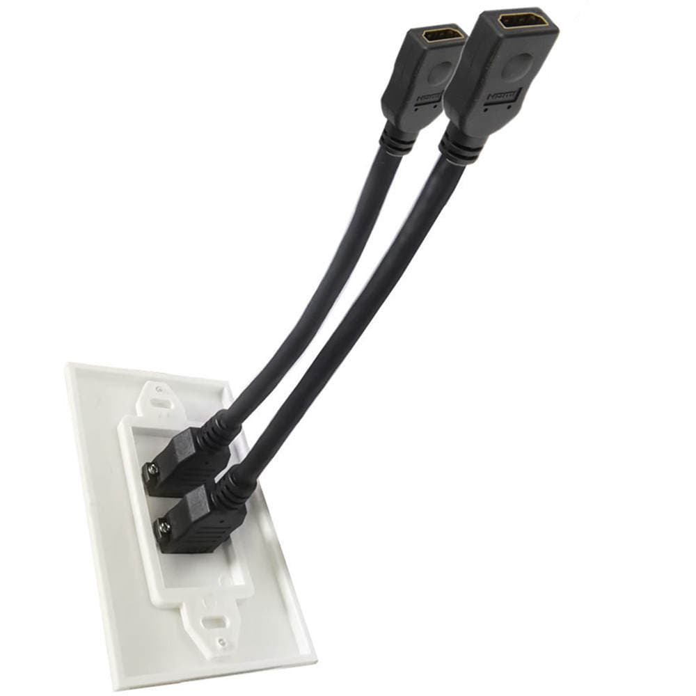 1 Port 2 Port 3 port 4K2.0 Version 60Hz HDMI HD panel wall plug welding-free applicable engineering wiring 2