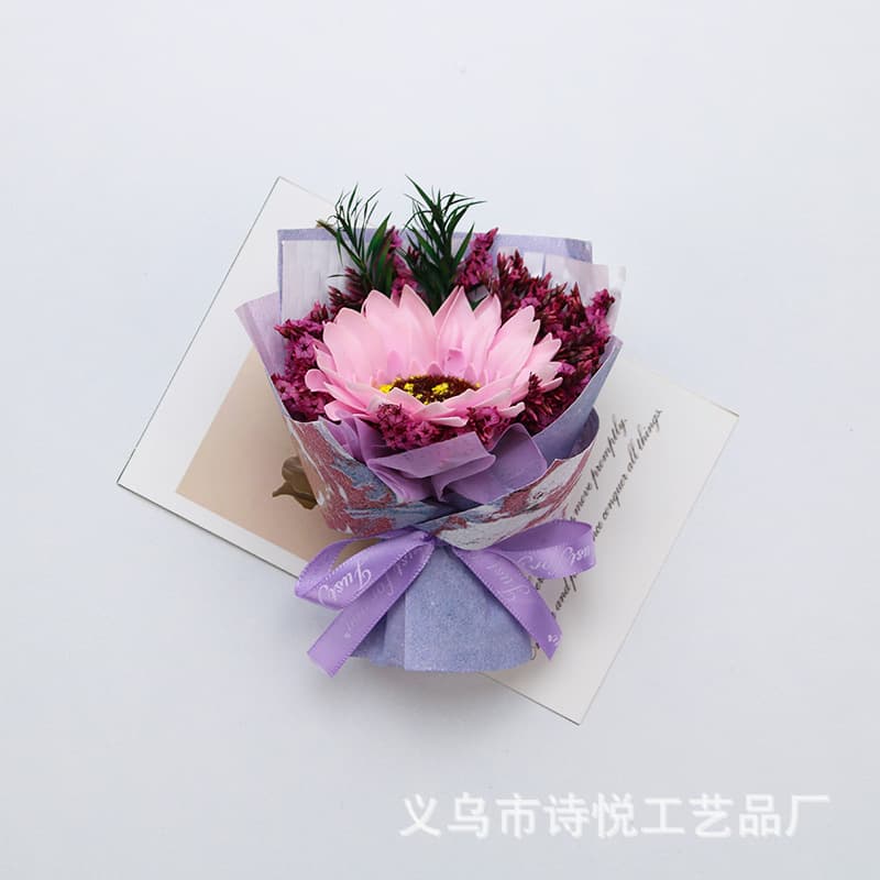 Soap flower - heart to the sun