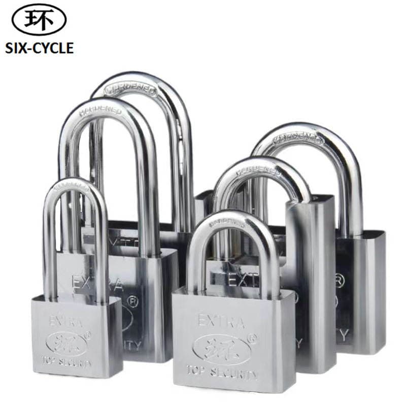 Factory Direct Sales Brand 30mm Square Long and Short Beam Small Padlock Imitation Stainless Steel Blade Lock Single Opening Padlock 1