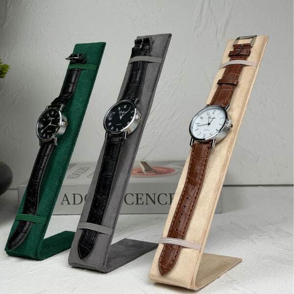 New High-End Metal Velvet Watch Bracelet Jewelry Display Stand in Stock, Factory Direct Sales