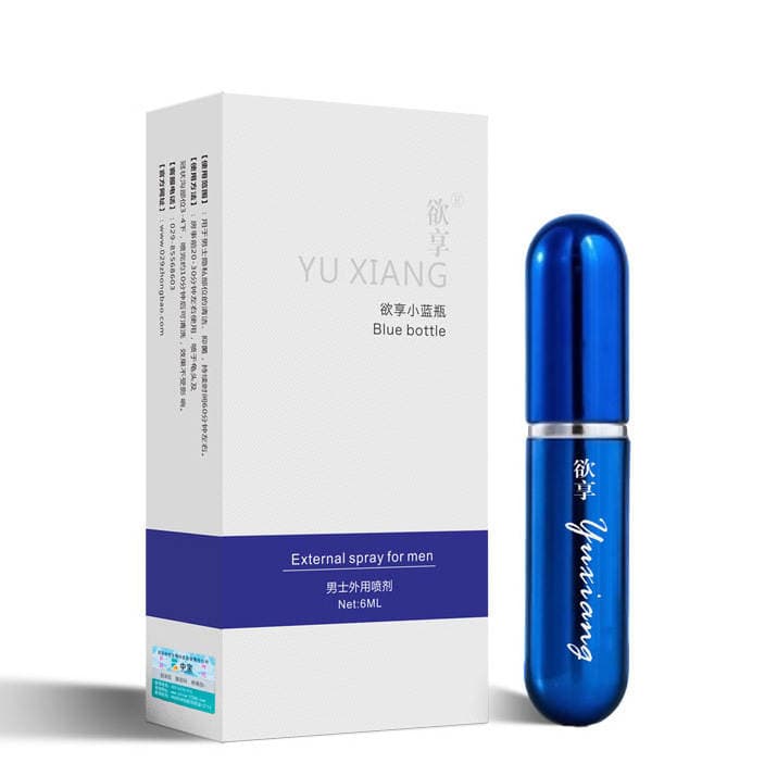 Want to enjoy small blue bottle 6ml men's spray want to enjoy men's external spray adult sex toys wholesale generation 5