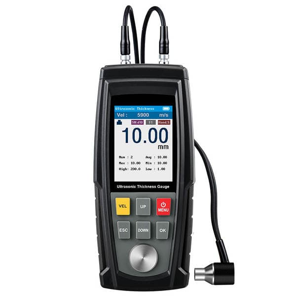 WT130A WINTACT Ultrasonik Qalınlıq Ölçən, Çuqun üçün, 2.5MHz, 1.00-300.0mm diapazon
