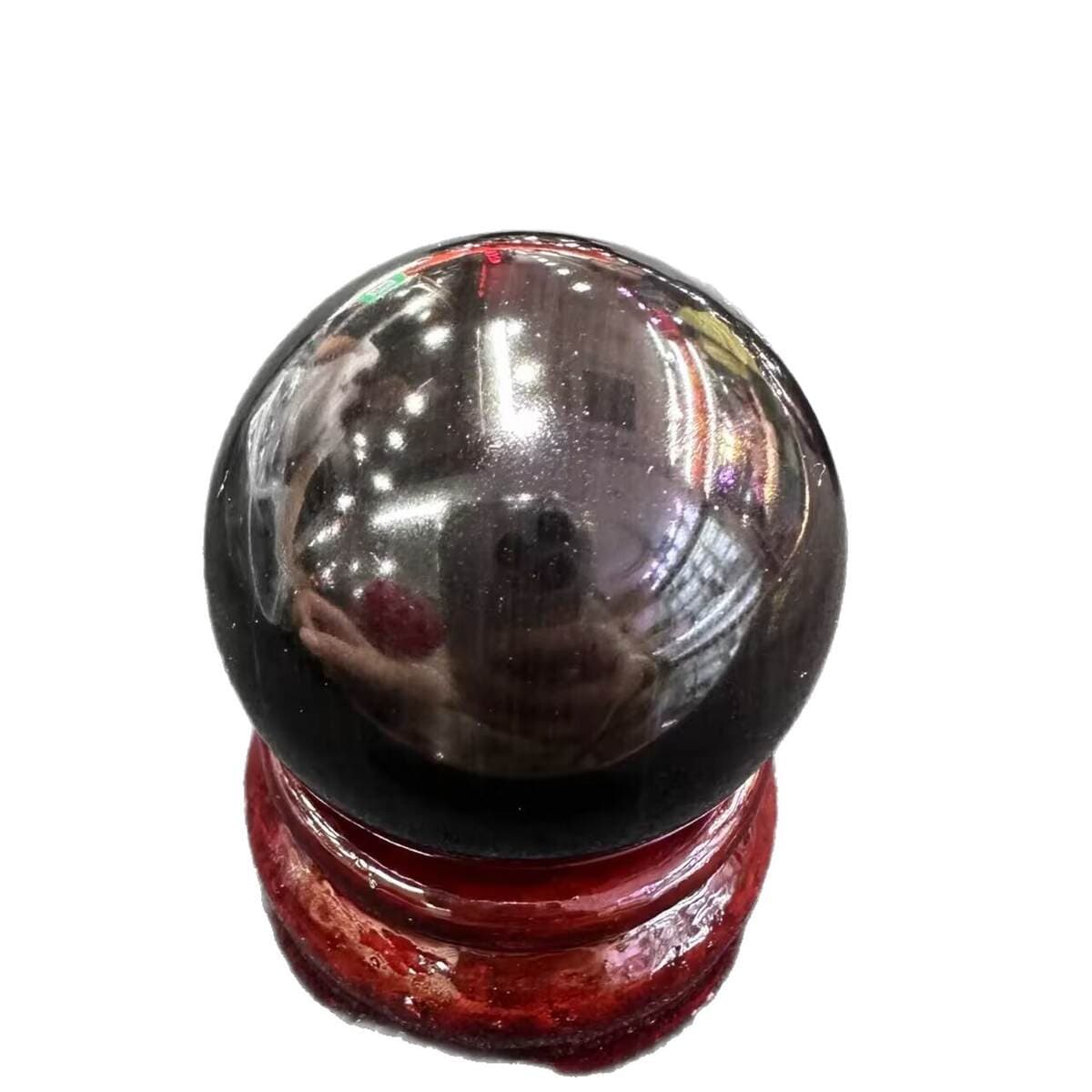 Natural Colored Obsidian Crystal Ball, High-Quality Polished Raw Stone Ball, Cross-Border Jewelry, Office and Home Feng Shui Ornaments 5