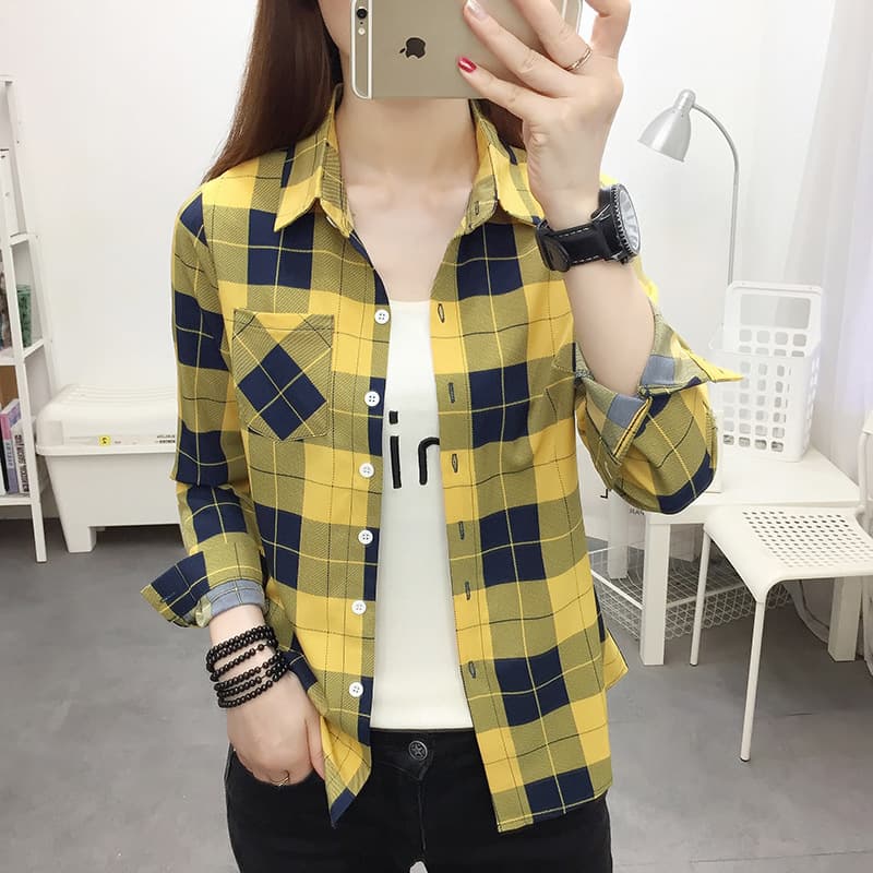 YELLOW BLUE/CHECK